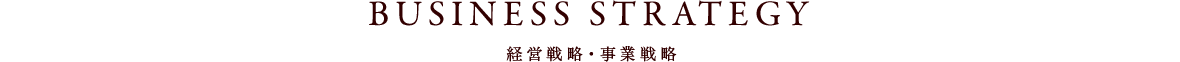 BUSINESS STRATEGY 経営戦略・事業戦略
